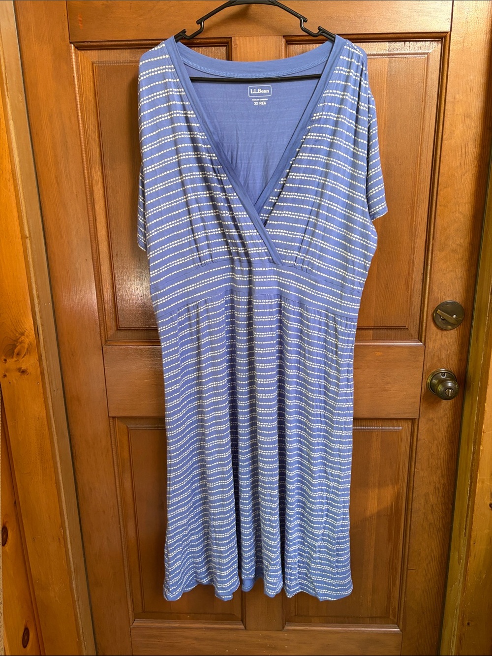 L.L. Bean Lavender Blue Striped Women’s Swim Cover-Up Dress Size 3X